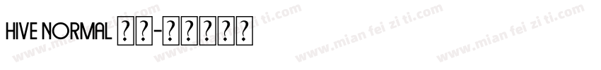 HIVE normal 语言字体转换